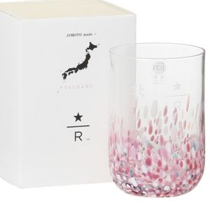 Starbucks Reserve Asia RARE pink confetti 8oz glass cup BNWT